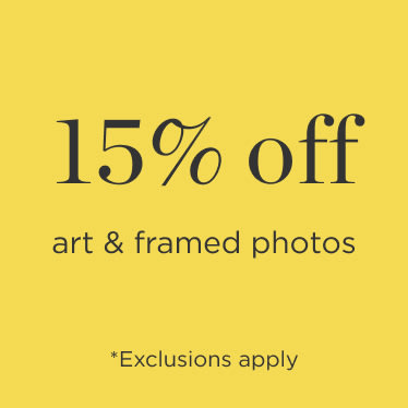 15% off art prints & framed photos