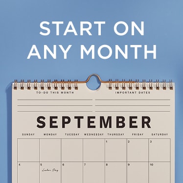 Start on any month