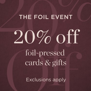 20% OFF FOIL CARDS & GIFTS