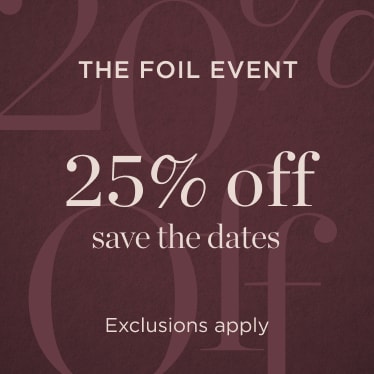 Semi-Annual Foil Event: 25% Off Save the Dates