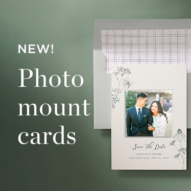 SAVE THE DATE PHOTO MOUNT