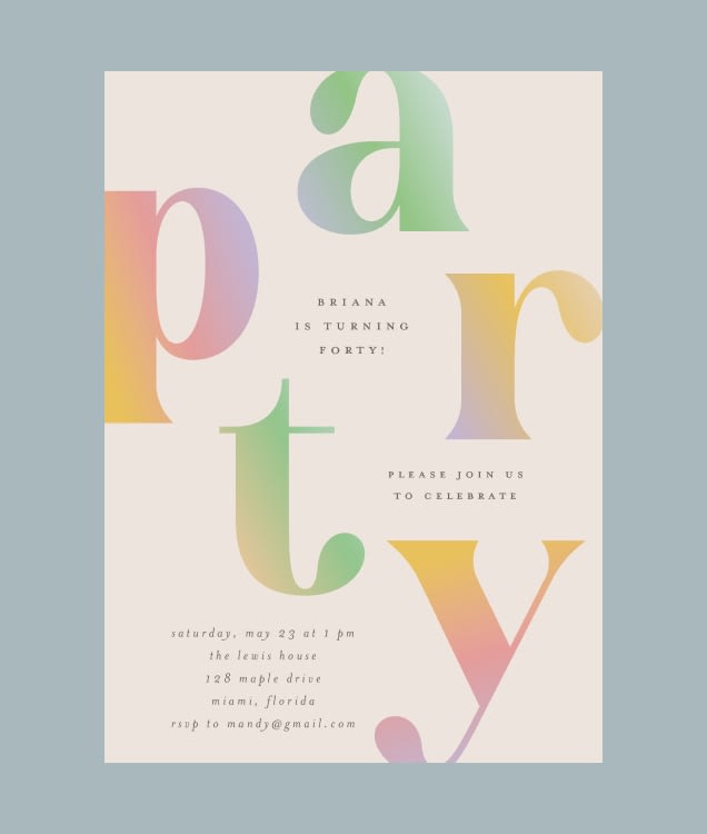 All Party Invitations