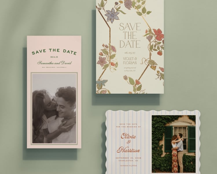 Shop new save the dates