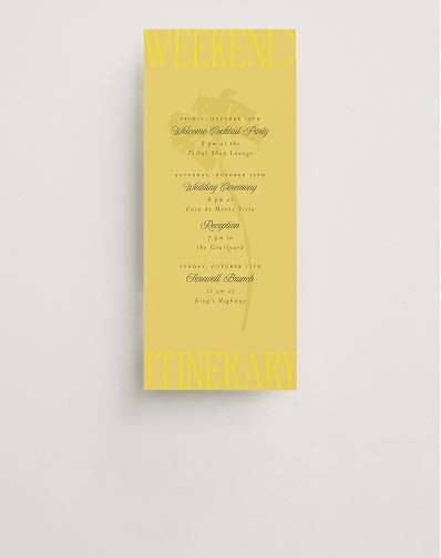 Weekend Itinerary Cards