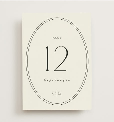 Table Numbers
