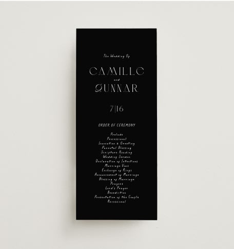Wedding Programs