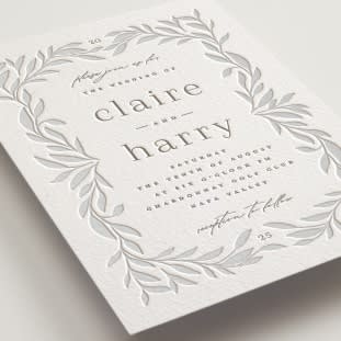 Letterpress invitations