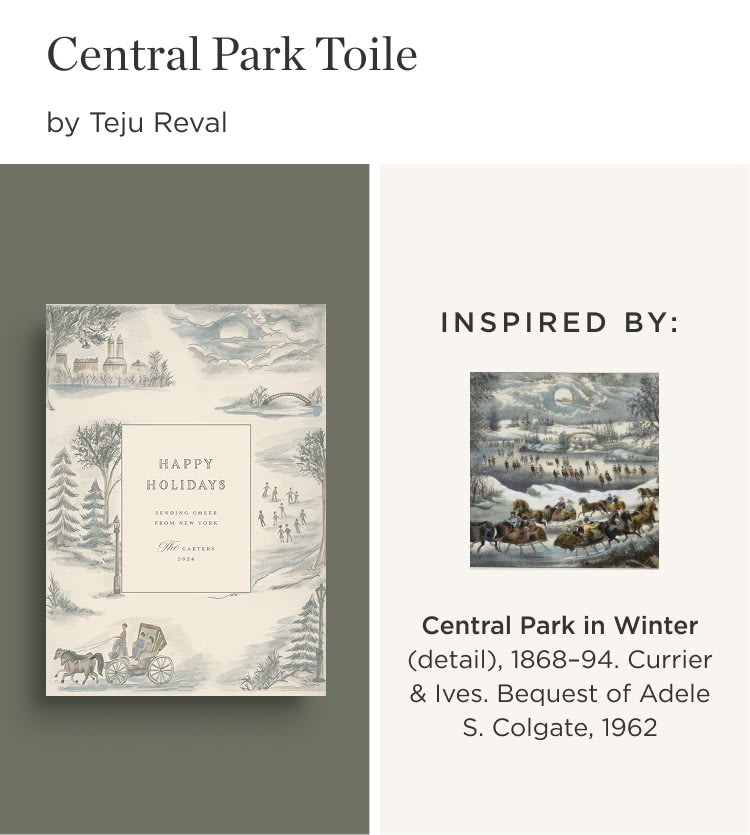 Central Park Toile, by Teju Reval