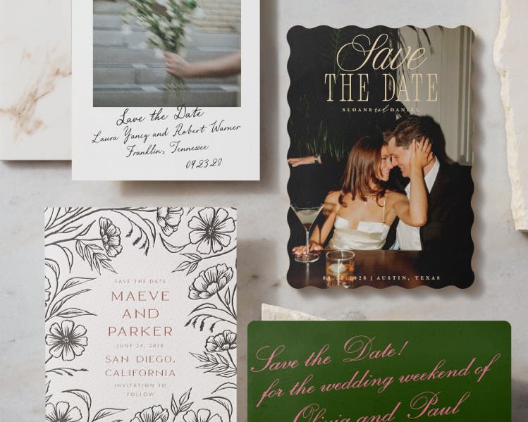 Shop new save the dates
