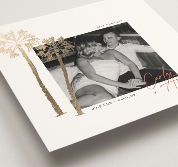 Shop Foil-pressed Save the Dates