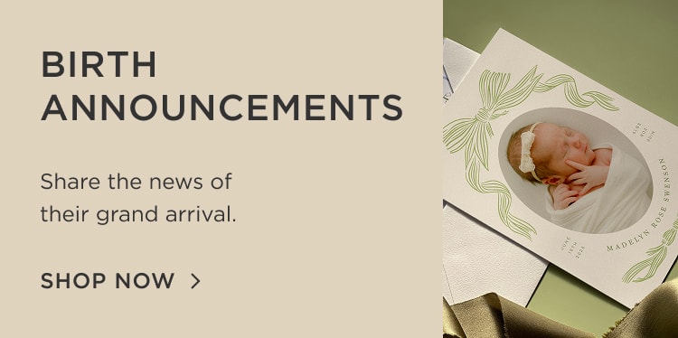 Shop Birth Announcements