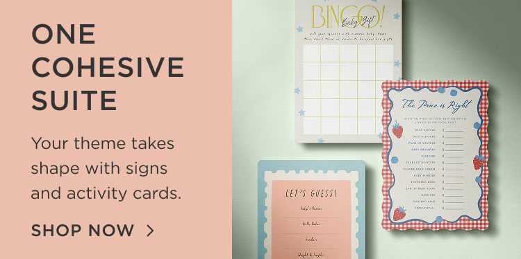 Shop Baby Shower Decorations & Activity Cards