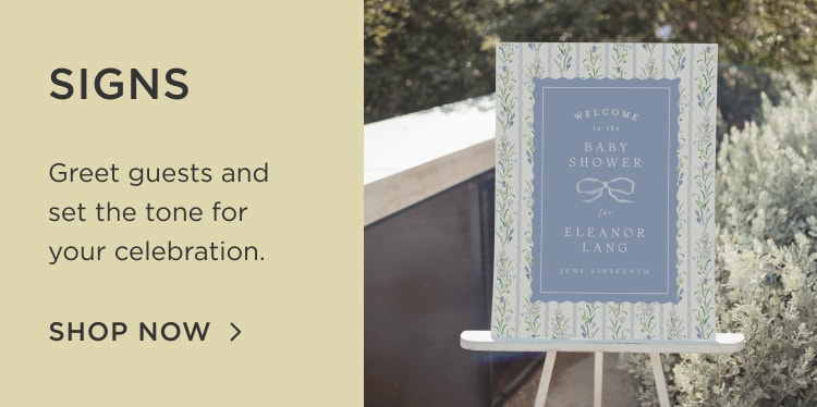 Shop Baby Shower Signs