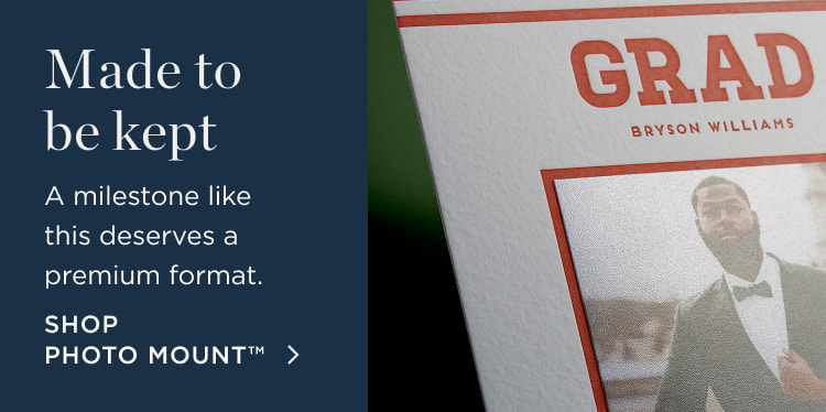 NEW! Photo Mount Graduation Announcements