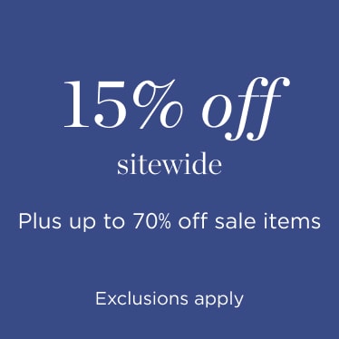 Memorial Day Event: 15% off sitewide plus up to 70% off sale items