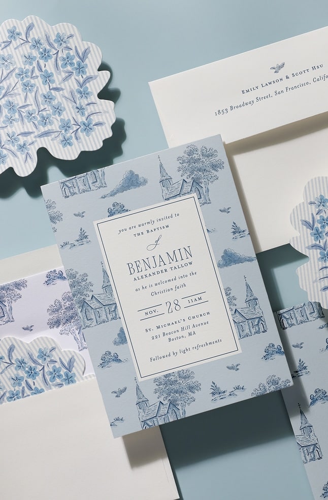 Baptism and Christening Announcements