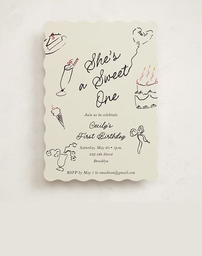 First Birthday Invitations