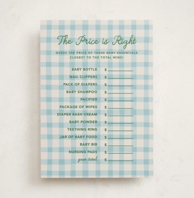 Game & Activity Cards