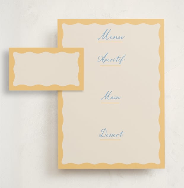 Fill-In Menus & Place Cards