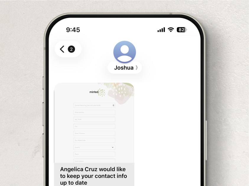 Collect by text or email