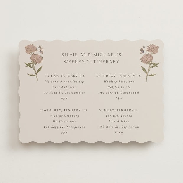 Itinerary Cards