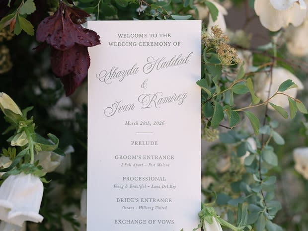 Ceremony Order Guide