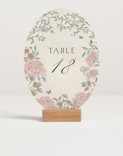 Table numbers