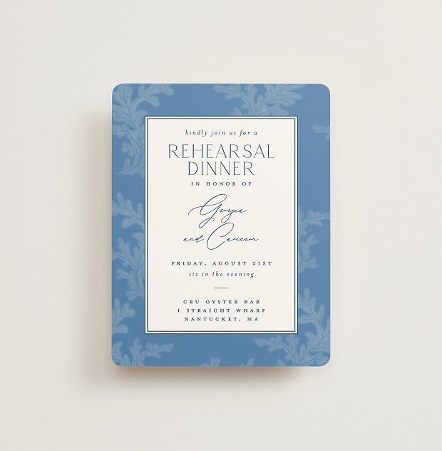 Rehearsal dinner cards