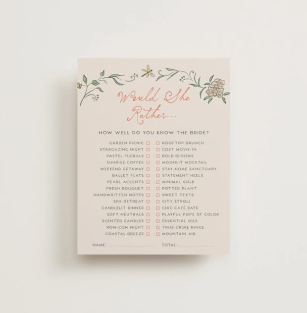 Game & Activity Cards