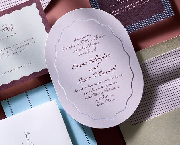 Sample your design: browse wedding invitations