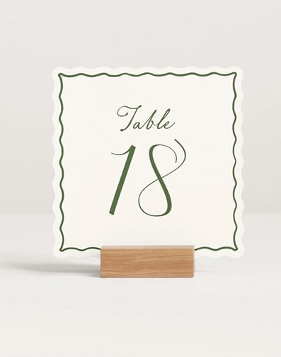 Table numbers