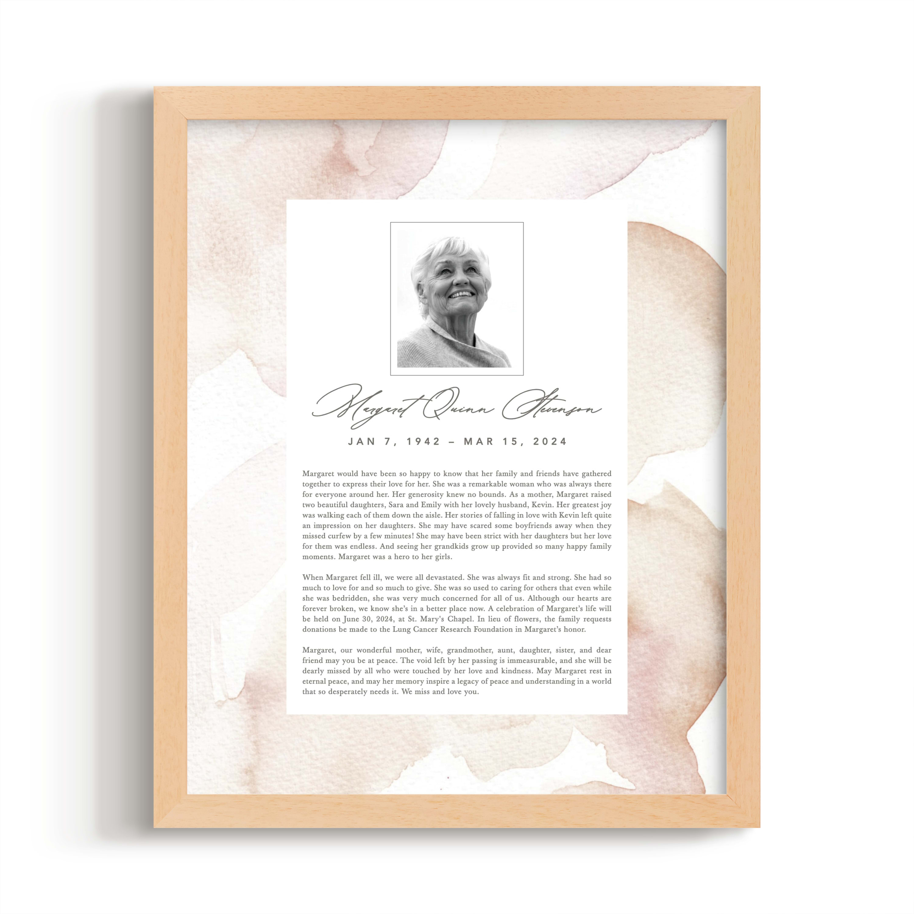Flow Obituary Print