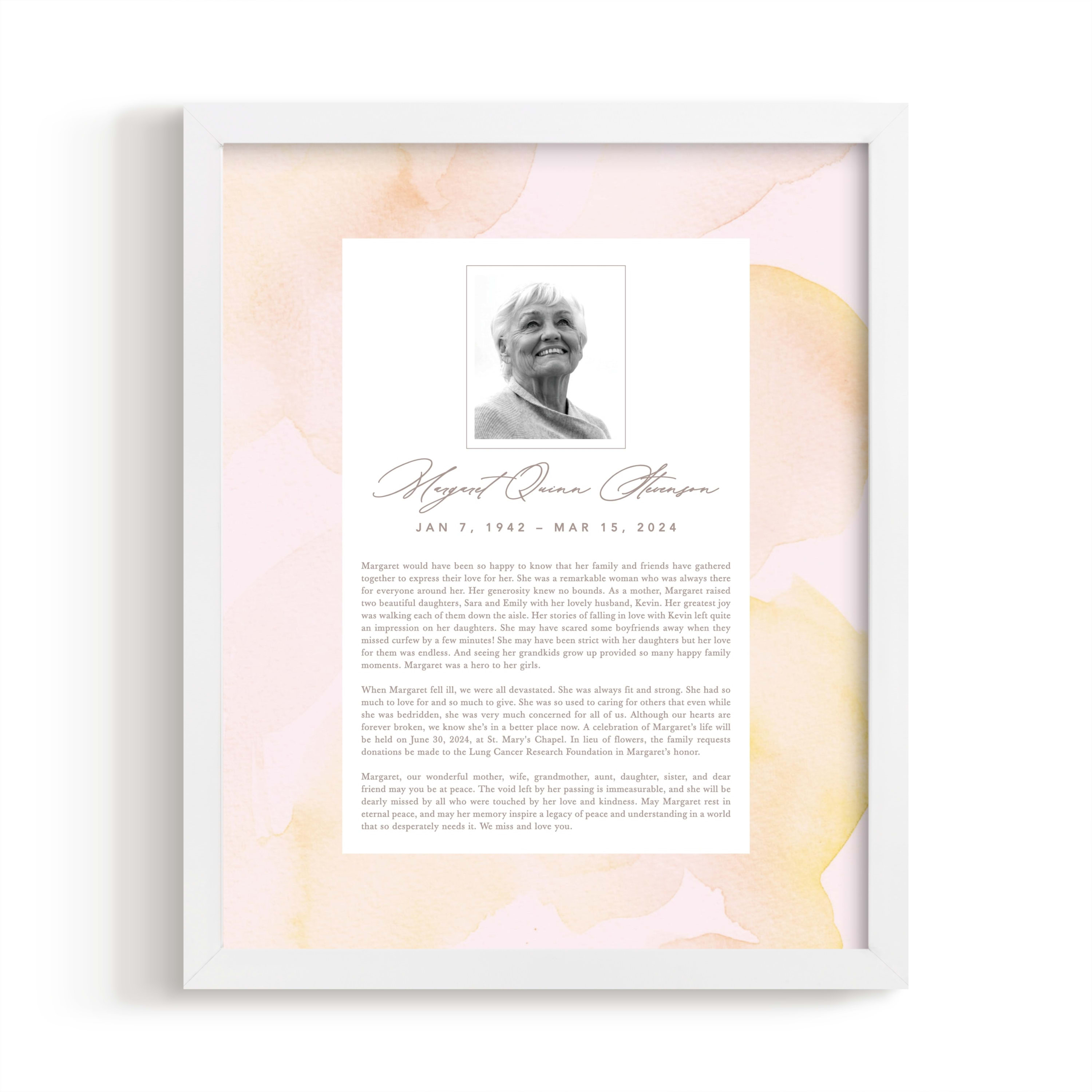 Flow Obituary Print by Creo Study