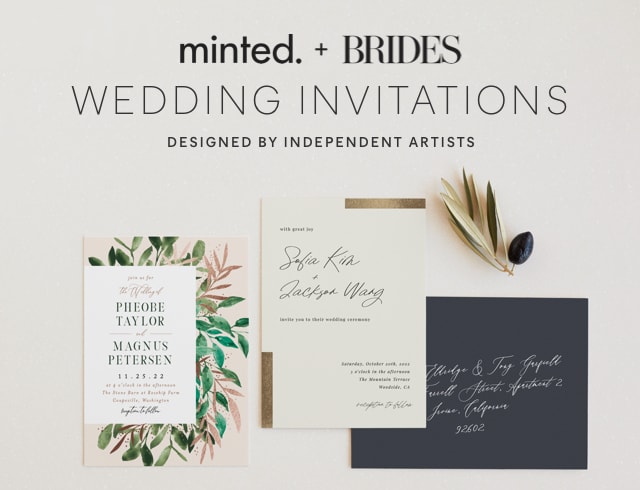Minted+Brides Wedding Invitations