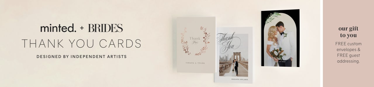 Minted+Brides Wedding Thank You Cards