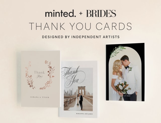Minted+Brides Wedding Thank You Cards