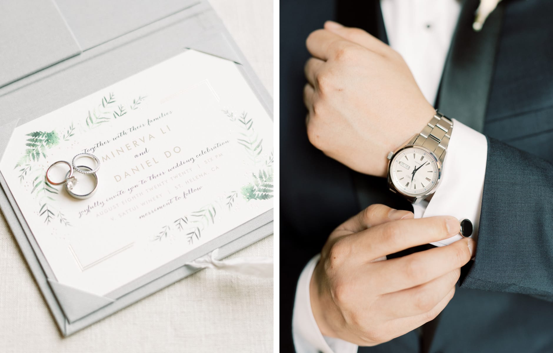 groom and invite