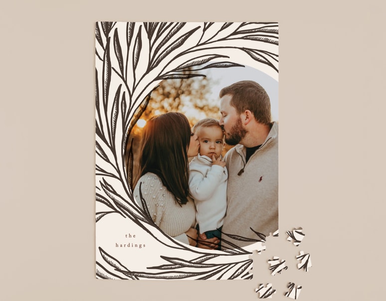 personalized photo puzzles with custom text