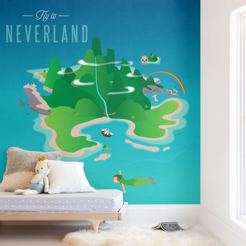Fly To Never Land Children's Wall Murals