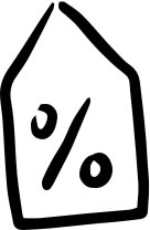 Icon: 20-30% off fine art