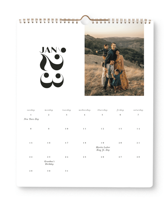 Shop photo calendars