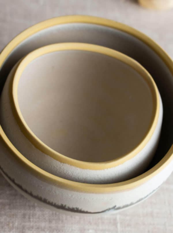 Porcelain Wobble Bowls by Lisa Fleming
