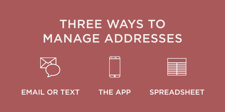 3 Ways to Manage Addresses