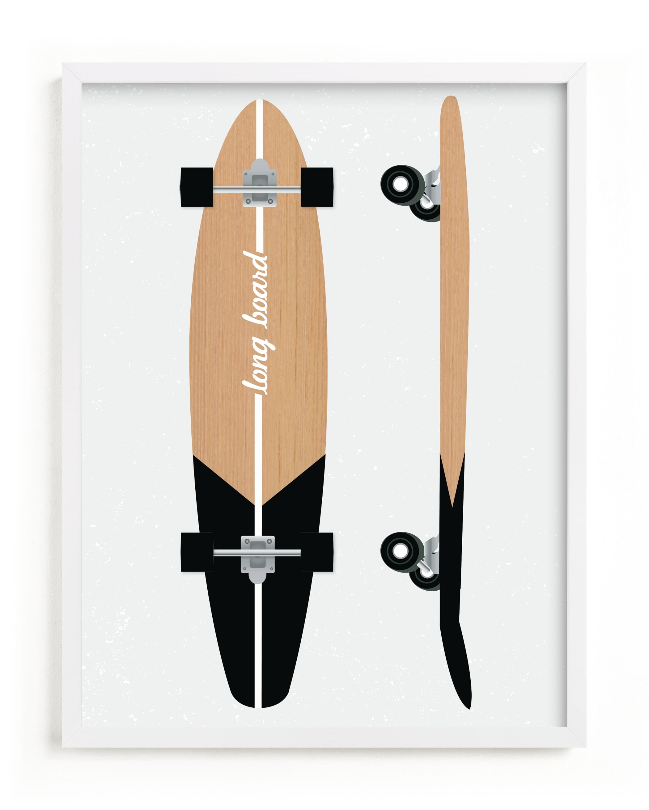 Long Board Children’s Art Print