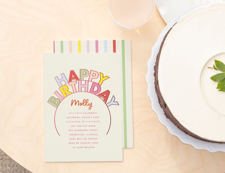Shop kids’ birthday invitations