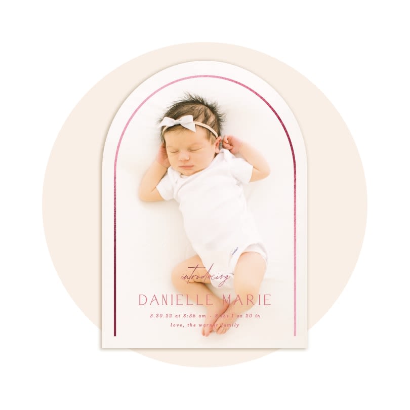 Shop by Category: Girl Birth Announcements