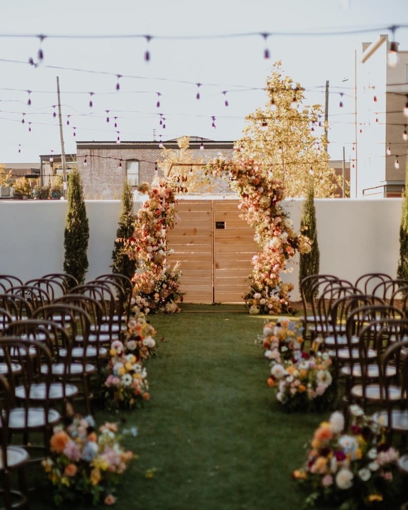 Backyard wedding image