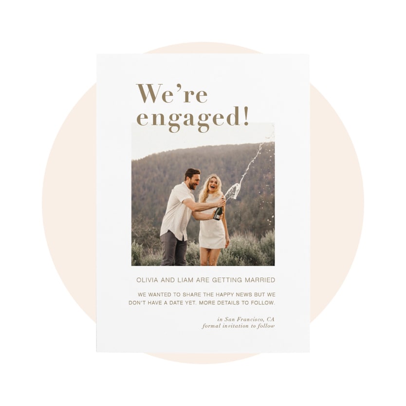 Photo Engagement Announcements