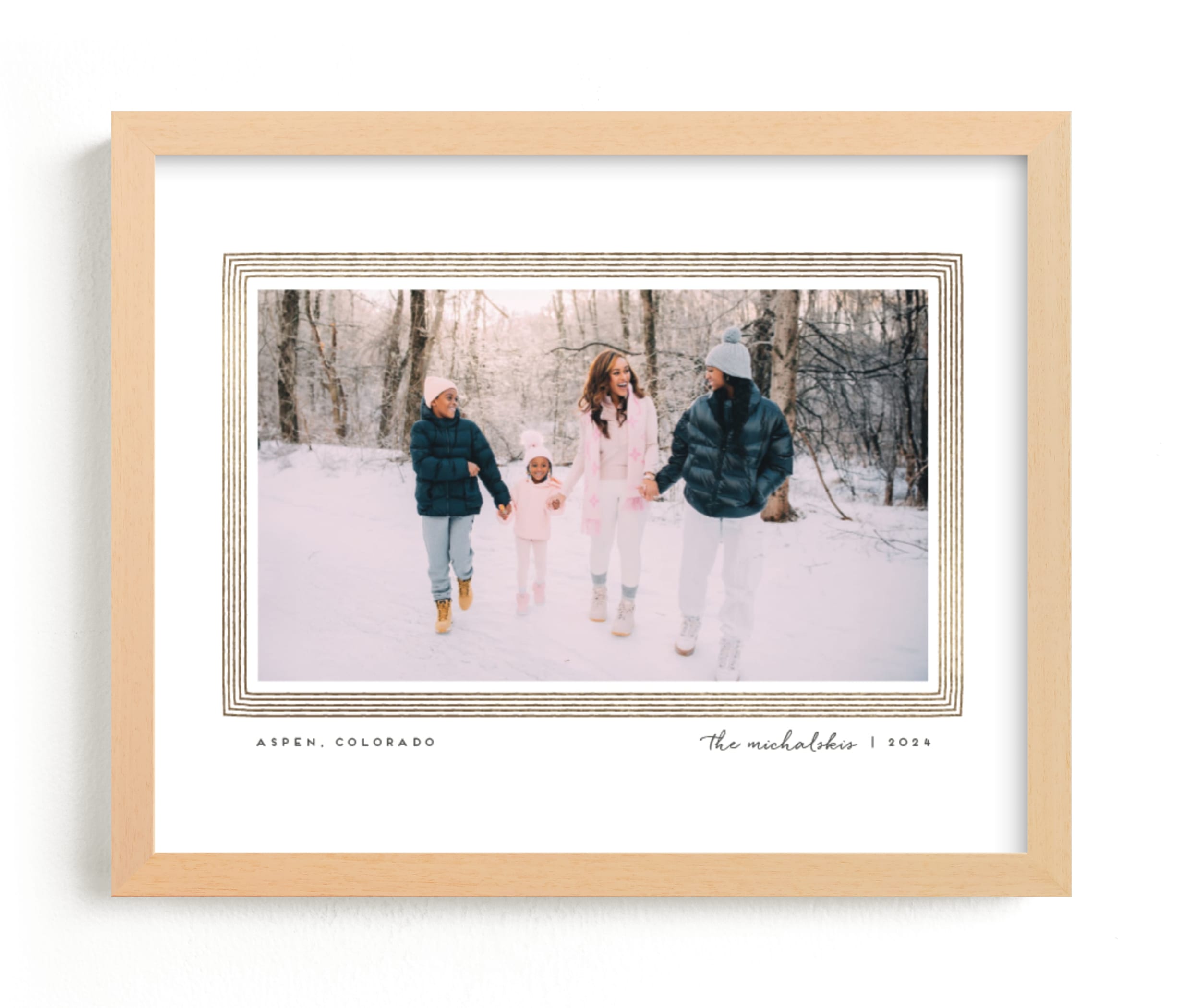 "Drawn Frame" - Foil Pressed Photo Art Print by Snow and Ivy in beautiful frame options and a variety of sizes.