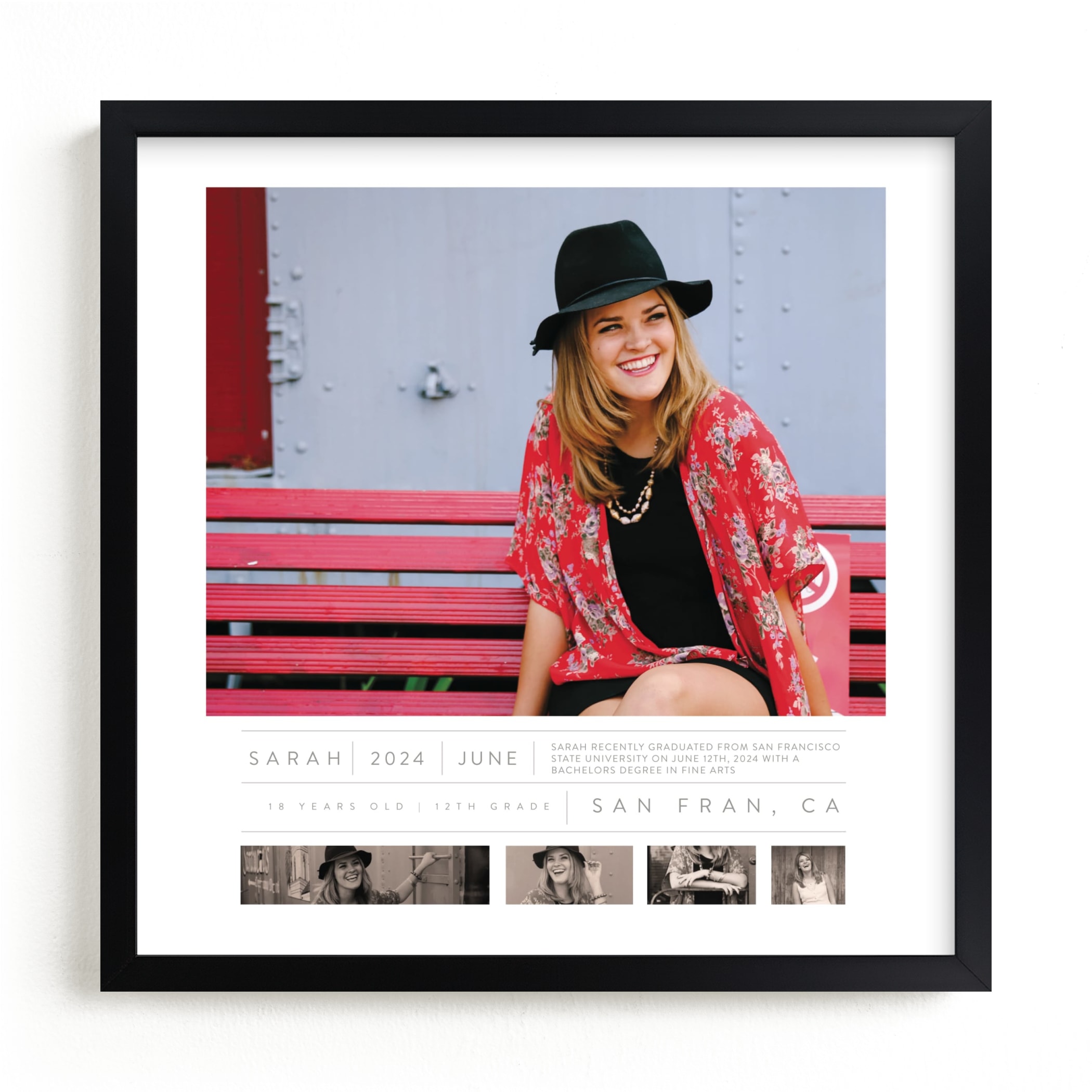 "Time Capsule Snapshot" - Custom Photo Art Print by Kate Capone in beautiful frame options and a variety of sizes.